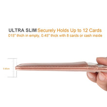 Load image into Gallery viewer, Teskyer Slim Wallet for Men, Minimalist Front Pocket RFID Blocking Leather Wallet Credit Card Holder for Men & Women