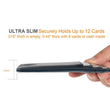 Load image into Gallery viewer, Teskyer Slim Wallet for Men, Minimalist Front Pocket RFID Blocking Leather Wallet Credit Card Holder for Men & Women