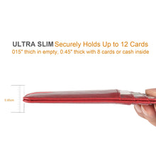 Load image into Gallery viewer, Teskyer Slim Wallet for Men, Minimalist Front Pocket RFID Blocking Leather Wallet Credit Card Holder for Men & Women