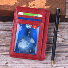 Load image into Gallery viewer, Teskyer Slim Wallet for Men, Minimalist Front Pocket RFID Blocking Leather Wallet Credit Card Holder for Men & Women