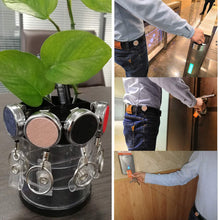 Load image into Gallery viewer, Teskyer 3 Pack Retractable Badge Holder, Heavy Duty Small Retractable Badge Reel with Belt Clip and Key Ring for ID Badge Holder Name Card Keychain, Square