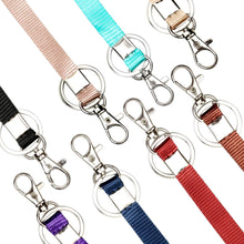 Load image into Gallery viewer, Teskyer 8 Pack Lanyards for ID Badge Holders, Swivel J-Hook Lanyard for Name Card Holder Keychains