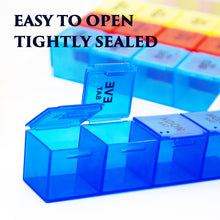 Load image into Gallery viewer, VMVN Pill Box 7 Day, Large Pill Cases Organizers ,Weekly Pill Container AM/PM Medicine Organizer,Removable 4 Times a Day Pill Holder