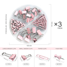 Load image into Gallery viewer, Binder-ClipsPaper-Clips-PushPins-4