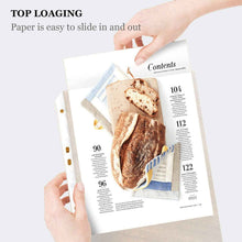 Load image into Gallery viewer, Teskyer Sheet Protectors 8.5 x 11 Inches, Teskyer 50 Pack Clear Page Protectors for 3 Ring Binder, Letter Size Plastic Sleeves for Binders