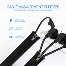 Load image into Gallery viewer, Teskyer-Cable-Management-Sleeves-with-Zipper-2