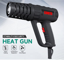Load image into Gallery viewer, 1600W Heat Gun 110V/220V SG-1003 Rapid Heating High Speed Wind Hot Air Gun Temperature Adjustable Handheld for Shrink Wrap
