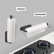 Load image into Gallery viewer, VMVN Paper Towel Holder,Adhesive Paper Towel Holder Under Cabinet, Wall Mount Towel Holder Hanging Rack for Kitchen Bathroom,Under Counter Paper Holder Silver 304 Stainless Steel
