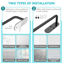 Load image into Gallery viewer, VMVN Paper Towel Holder,Adhesive Paper Towel Holder Under Cabinet, Wall Mount Towel Holder Hanging Rack for Kitchen Bathroom,Under Counter Paper Holder Silver 304 Stainless Steel
