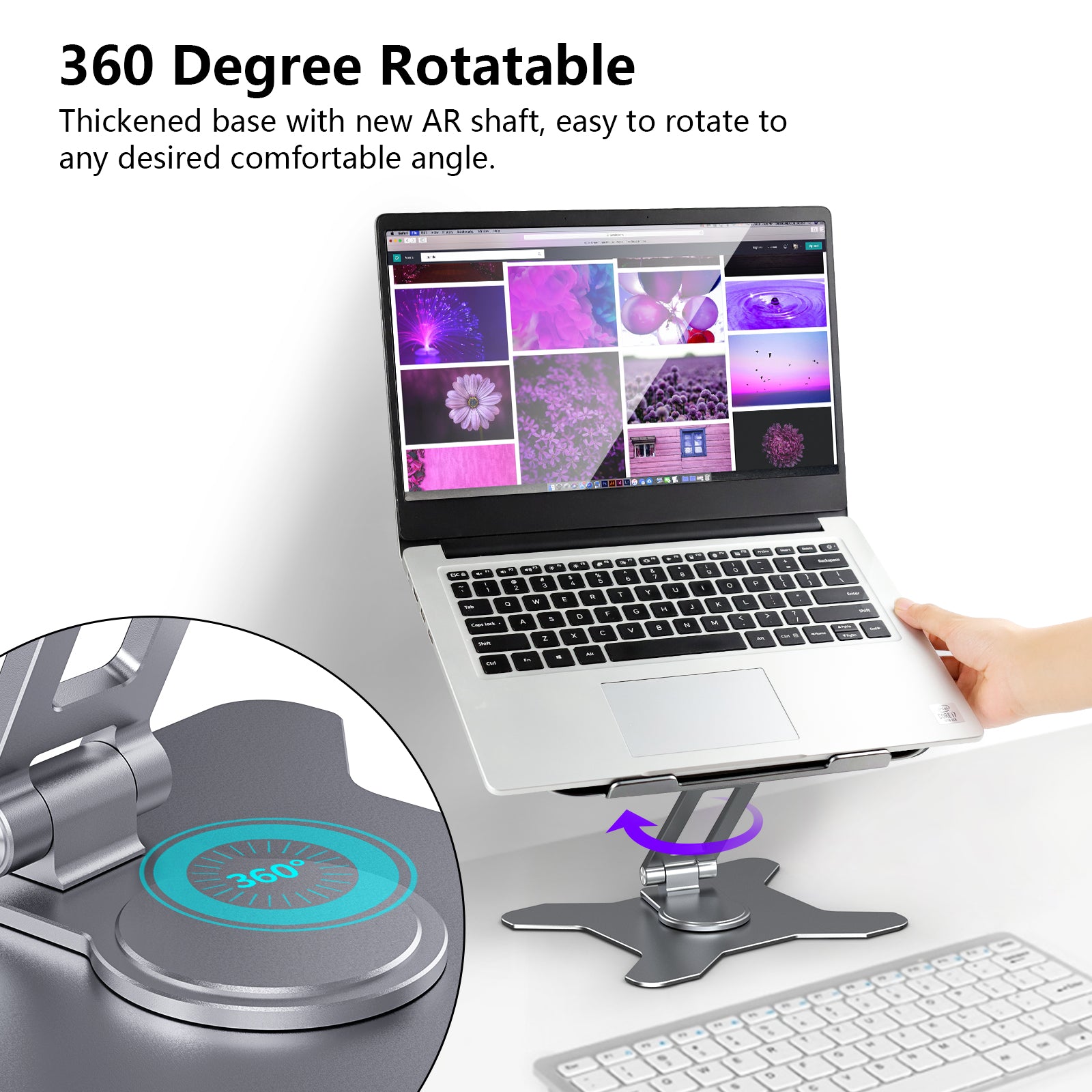 Teskyer 360 Degree Rotatable Laptop Stand, Ergonomic Adjustable Laptop –  Teskyer US