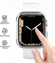 Load image into Gallery viewer, ULUQ Case Compatible with Apple Watch Series 7 41mm with HD Glass Screen Protector, 2 Pack Hard PC Cover Full Coverage Scratch Resistant Protective, Touch Sensitive Slim for Apple Watch
