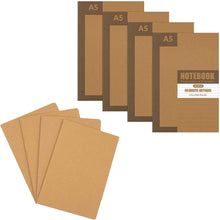 Load image into Gallery viewer, Bundled Product of Teskyer 4 Pack Travel Journal and Teskyer 4 Pack College Ruled Notebooks
