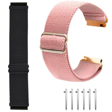 Load image into Gallery viewer, ULUQ Bands for Samsung Galaxy Watch 4/Active/Active 2 40mm 44mm, Galaxy Watch 3 Bands 41mm/Galaxy Watch 4 Classic Bands (42mm), 20mm Adjustable Stretch Strap Sport Elastics Wristbands Women Men
