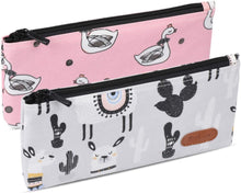 Load image into Gallery viewer, Teskyer Pencil Case/Pen case/Pencil Pouch for Students, Zipper Stationery Bag for Pens and Pencils, Women&#39;s Small Makeup Pouch, Utility Zipper Cash Coin Bag-2 Pack
