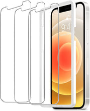 Load image into Gallery viewer, ULUQ Glass Screen Protector for iPhone 12/iPhone 12 Pro, HD Tempered Glass Film, 9H Hardness Anti Scratch, 6.1inch, 3 Pack

