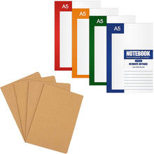 Load image into Gallery viewer, Bundled Product of Teskyer 4 Pack Blank Notebooks and Teskyer 4 Pack Lined Notebooks
