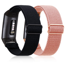 Load image into Gallery viewer, ULUQ Elastic Bands for Fitbit Charge 4/Fitbit Charge 3/Charge 3 SE Smartwatch, 2 Pack

