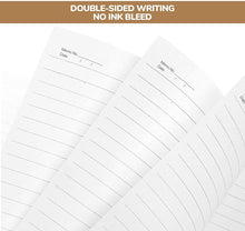 Load image into Gallery viewer, Bundled Product of Teskyer 4 Pack Travel Journal and Teskyer 4 Pack College Ruled Notebooks
