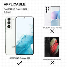 Load image into Gallery viewer, ULUQ for Samsung Galaxy S22 Glass Screen Protector, HD Clear Tempered Glass Film, 9H Hardness Anti Scratch, 6.1inch, 3 Pack
