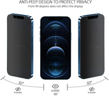 Load image into Gallery viewer, ULUQ Screen Protector for iPhone 12 (2 Pack) and 2 Pack Privacy Screen Protector for iPhone 12 with 4 Pack Camera Lens Protector Clear, 9H Hardness Anti Scratch HD Tempered Glass Film, 6.1inch
