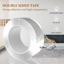 Load image into Gallery viewer, VMVN Double Sided Tape Heavy Duty Adhesive Grip,16.4FT 1.18in W,Multipurpose Removable Mounting Tape,Reusable Strong Sticky Wall Tape Strips Tape for Household
