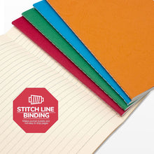 Load image into Gallery viewer, Teskyer Notebook Journal, College Ruled, Softcover 5.5&quot; x 8.26&quot; A5 Size Notebook for Office School Supplies, 40 Sheets/80 Pages, Red(Set of 3)
