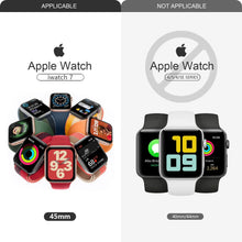 Load image into Gallery viewer, ULUQ Case Compatible with Apple Watch Series 7 41mm with HD Glass Screen Protector, 2 Pack Hard PC Cover Full Coverage Scratch Resistant Protective, Touch Sensitive Slim for Apple Watch
