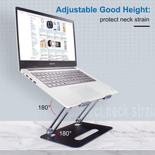 Load image into Gallery viewer, Laptop Stand, ULUQ Aluminum Computer Laptop Riser for Desk, Ergonomic Adjustable Computer Stand Holder, Notebook Stand Compatible with 10 to 15.6’‘ MacBook Air Pro/Dell/HP
