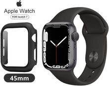 Load image into Gallery viewer, ULUQ Case Compatible with Apple Watch Series 7 41mm with HD Glass Screen Protector, 2 Pack Hard PC Cover Full Coverage Scratch Resistant Protective, Touch Sensitive Slim for Apple Watch
