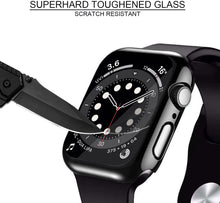 Load image into Gallery viewer, ULUQ Case Compatible with Apple Watch Series 3 Series 2 Series 1 38mm, Hard PC All-Around Protective Cover with Tempered HD Glass Screen Protector Scratch Resistant Slim &amp; Durable, 2Pack
