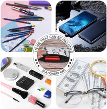 Load image into Gallery viewer, Teskyer Pencil Case/Pen case/Pencil Pouch for Students, Zipper Stationery Bag for Pens and Pencils, Women&#39;s Small Makeup Pouch, Utility Zipper Cash Coin Bag-2 Pack
