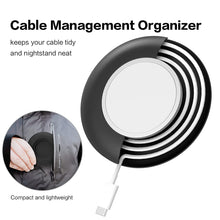 Load image into Gallery viewer, ULUQ Cable Clips Stand for MagSafe Charger, for iPhone 13/12 Pro, with USB Cable Management Wire Cord Organizer Slot, Silicone Charging Holder Bracket
