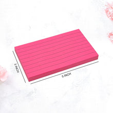 Load image into Gallery viewer, Teskyer Lined Sticky Notes 3x5 Inchs, 500 Sheets Bright Colors Self-Stick Pads, 5 Pads/Pack, 100 Sheets/Pad
