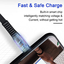 Load image into Gallery viewer, Teskyer USB C Cable Type C Charger[6.6ft &amp;3.3ft, 2 Pack] USB-A to Type-C 3.0 Charge Cable Fast Charging Durable Nylon for Samsung Galaxy S21 Plus Ultra/S20+/S10+ S9 S8/Note 20/10+, Other USB C Charge

