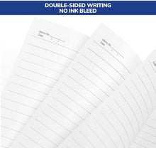 Load image into Gallery viewer, Teskyer 4 Pack College Ruled Notebooks for Work School, 80 Pages/40 Sheets Journal notebooks, 5.5&quot; x 8.26&quot; A5 Size Composition Notebooks, Blue
