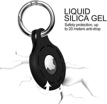 Load image into Gallery viewer, ULUQ Silicone Protective Case Compatible with AirTags 2021, Anti-Scratch Shockproof Full Cover with Keychain, for Pet Collars, Wallet, Keys
