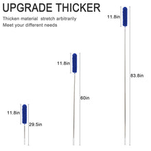 Load image into Gallery viewer, VMVN Microfiber Duster, with Extension Pole Stainless Steel , Reusable Bendable Duster Sets, Washable Lightweight Dusters for Cleaning Ceiling Fan, High Ceiling, Blinds, Furniture, Cars
