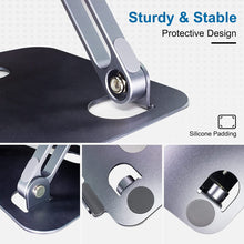 Load image into Gallery viewer, Laptop Stand, ULUQ Aluminum Computer Laptop Riser for Desk, Ergonomic Adjustable Computer Stand Holder, Notebook Stand Compatible with 10 to 15.6’‘ MacBook Air Pro/Dell/HP
