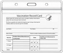 Load image into Gallery viewer, Teskyer 4.3&quot; x 3.5&quot; CDC Vaccination Card Protector, 5 Pack Immunization Record Vaccine Card Holder, Plastic Clear ID Card Holder Name Tags Badge Holders
