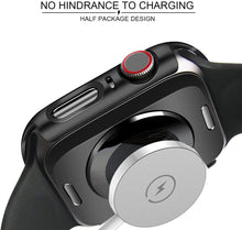 Load image into Gallery viewer, ULUQ Case Compatible with Apple Watch Series 7 41mm with HD Glass Screen Protector, 2 Pack Hard PC Cover Full Coverage Scratch Resistant Protective, Touch Sensitive Slim for Apple Watch
