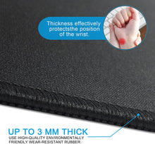 Load image into Gallery viewer, Teskyer 2 Pack 9.8 x 11.8 inch Mouse Pad, Non-Slip Rubber Base Waterproof Mouse Pad with Stitched Edges, Black
