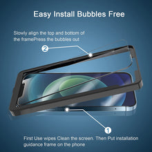Load image into Gallery viewer, ULUQ Glass Screen Protector Compatible for iPhone 13/iPhone 13 Pro 2021, Tempered Glass Film Anti-Crack Easy Apply, 6.1inch, 3Pack
