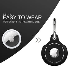 Load image into Gallery viewer, ULUQ Silicone Protective Case Compatible with AirTags 2021, Anti-Scratch Shockproof Full Cover with Keychain, for Pet Collars, Wallet, Keys
