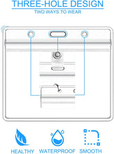 Load image into Gallery viewer, Teskyer 4.3&quot; x 3.5&quot; CDC Vaccination Card Protector, 5 Pack Immunization Record Vaccine Card Holder, Plastic Clear ID Card Holder Name Tags Badge Holders
