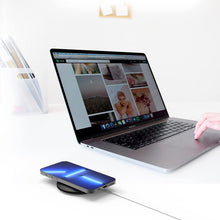 Load image into Gallery viewer, ULUQ Cable Clips Stand for MagSafe Charger, for iPhone 13/12 Pro, with USB Cable Management Wire Cord Organizer Slot, Silicone Charging Holder Bracket
