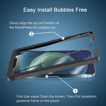Load image into Gallery viewer, ULUQ Glass Screen Protector Compatible for iPhone 13 Mini 2021, Tempered Glass Film Anti-Crack Easy Apply, 5.4 inch, 3Pack
