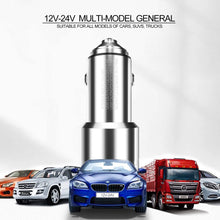 Load image into Gallery viewer, ULUQ USB Car Charger, Dual QC3.0 Port Mini 25W 4.8A Metal Fast Quick Car Charger Adapter, 2 Alloy Flush Fit Car Adapter, Compatible with iPhone 12/12 Pro/Max/XR/Xs/Max/X/8/7/Plus, iPad, Galaxy&amp; More
