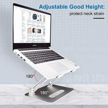 Load image into Gallery viewer, Laptop Stand, ULUQ Aluminum Computer Laptop Riser for Desk, Ergonomic Adjustable Computer Stand Holder, Notebook Stand Compatible with 10 to 15.6’‘ MacBook Air Pro/Dell/HP

