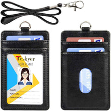 Load image into Gallery viewer, Teskyer-Upgrated-Vertical-Leather-ID-BadgeCard-Holder-with-Lanyard-1

