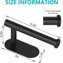 Load image into Gallery viewer, VMVN Adhesive Toilet Paper Holder Brushed Nickel, Stainless Steel Toilet Roll Holder, for Bathroom ,Washroom Wall Mount (1 Pack)
